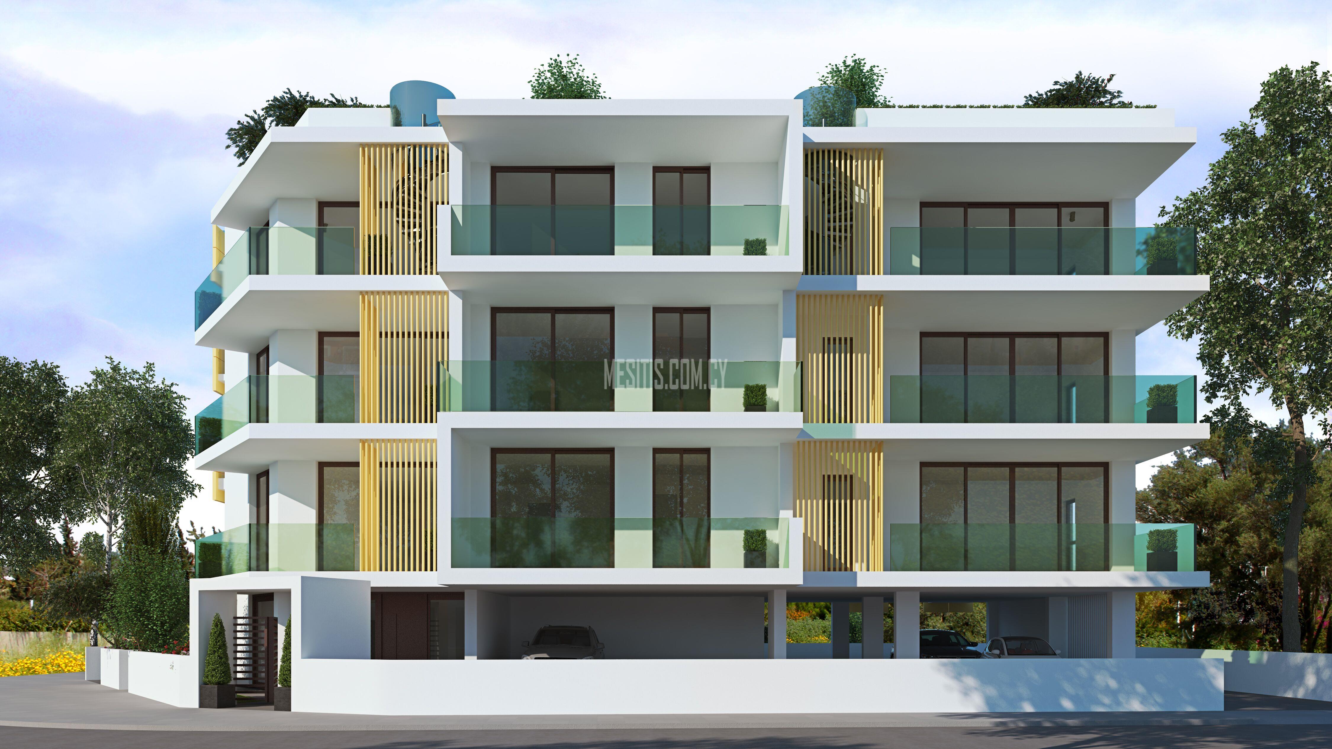 New Modern Under Construction 1 And 2 Bedroom Apartments For Sale In Aglantzia Near Larnakos Avenue #3561-2