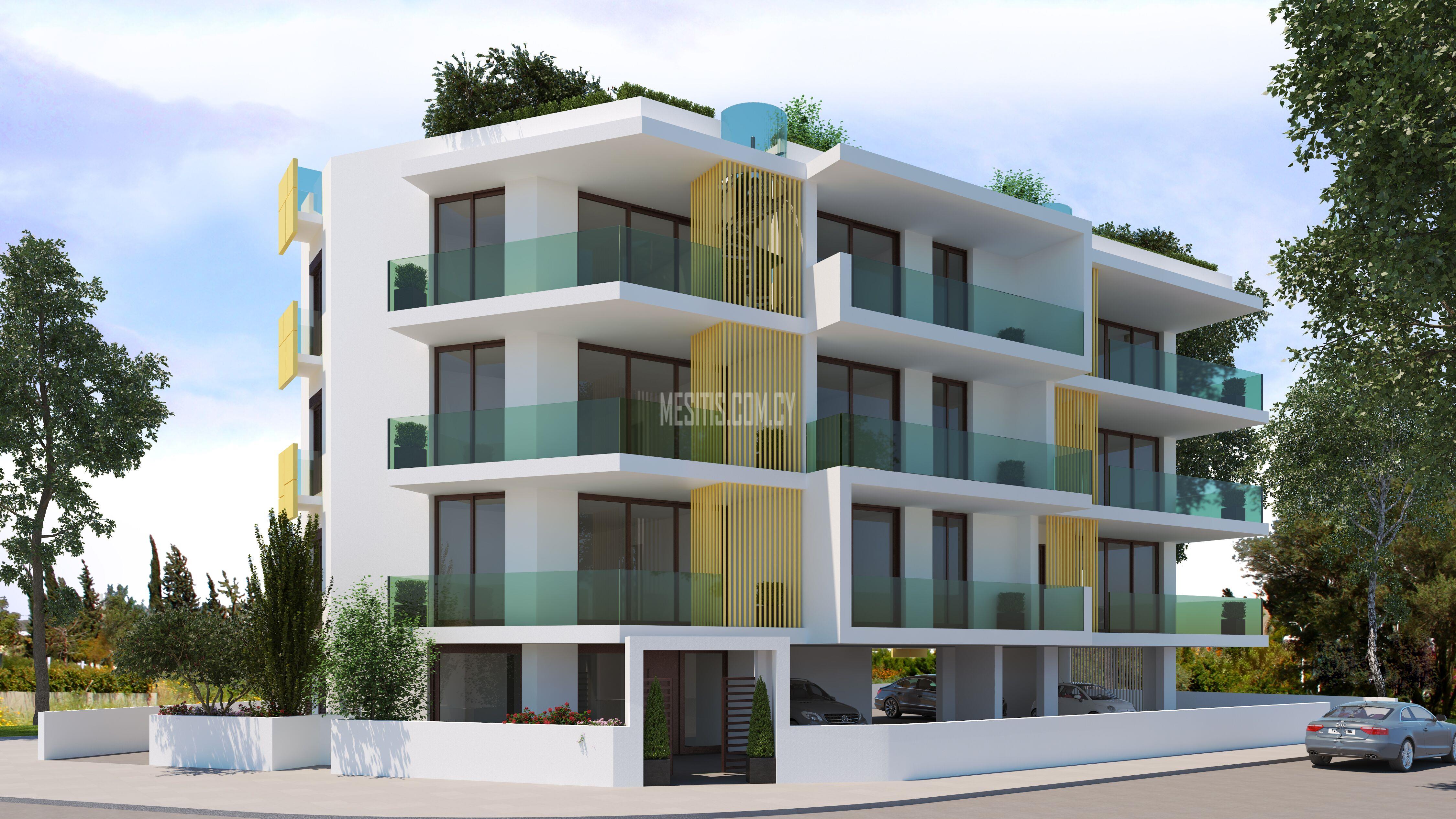 New Modern Under Construction 1 And 2 Bedroom Apartments For Sale In Aglantzia Near Larnakos Avenue #3561-4