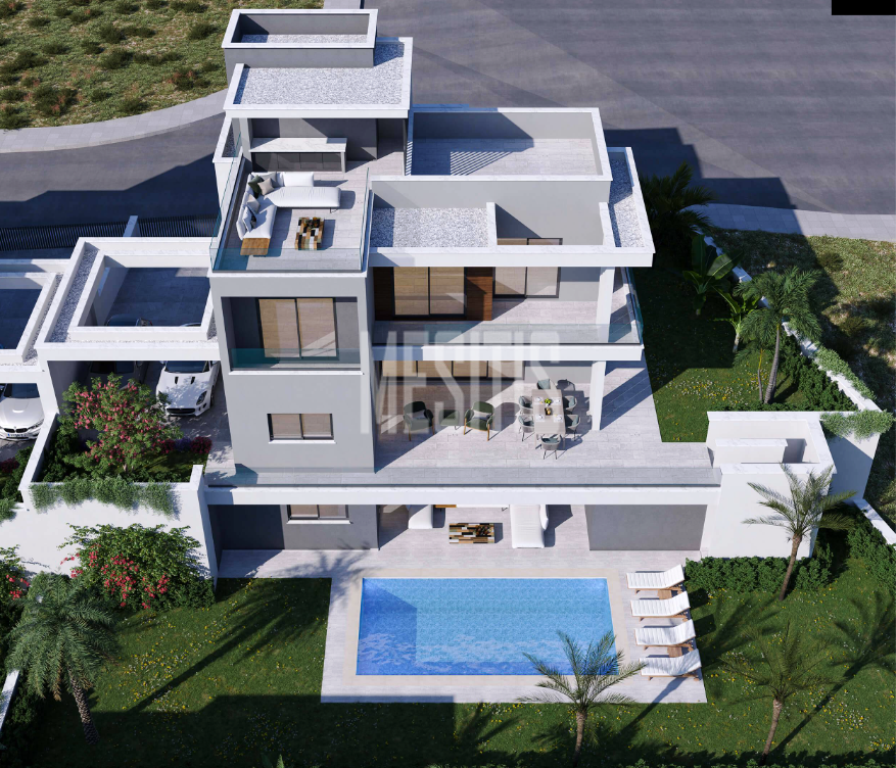 Luxurious 5 Bedroom Villa With Sea View In Agios Tychonas, Limassol #21649-1